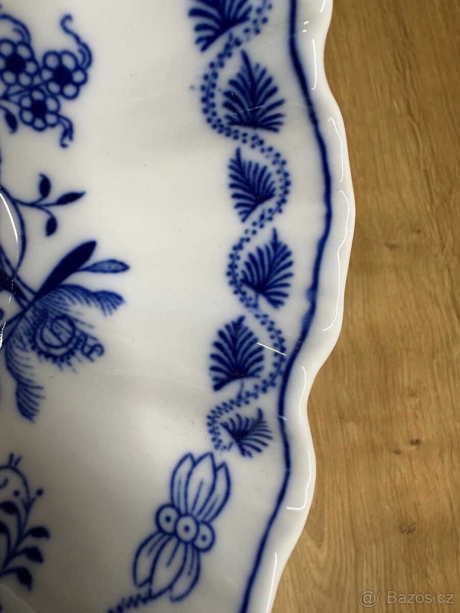 CIBULÁK KABARET TŘÍDÍLNÝ 30 CM ORIGINÁL ČESKÝ PORCELÁN DUBÍ - 5