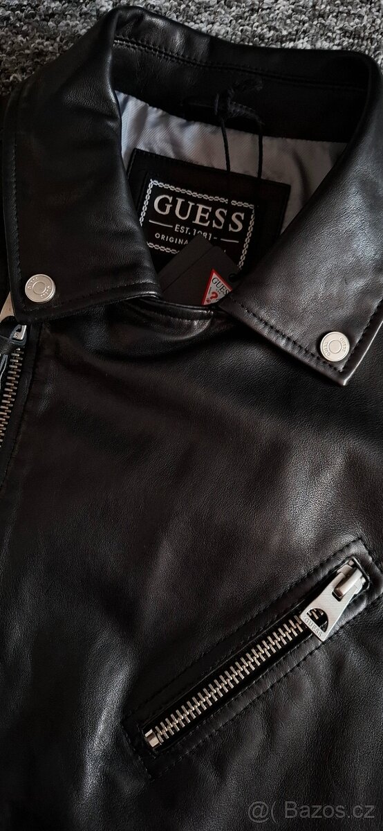 Kožená pánská bunda Guess, nová - 5