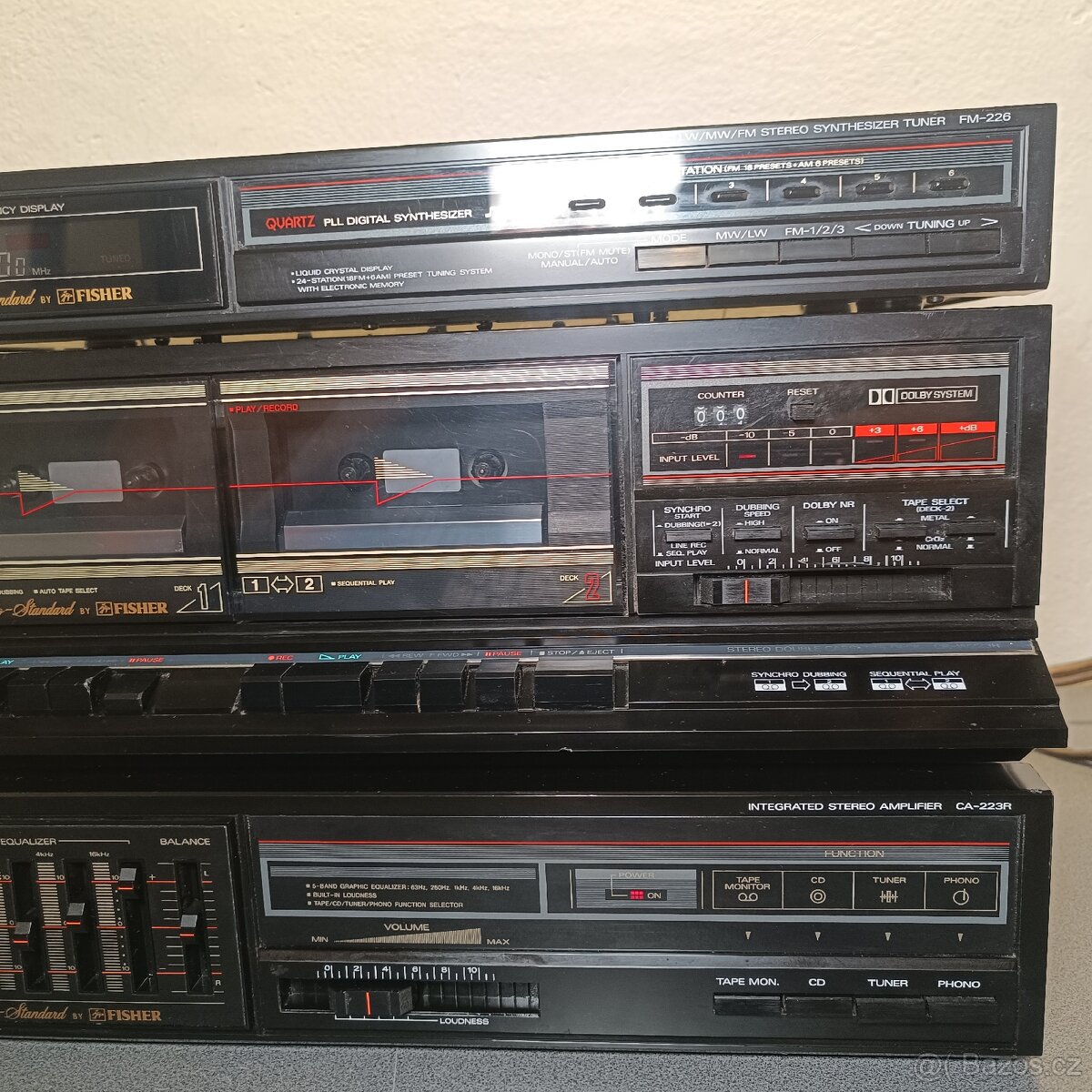 FISHER CA-223R +tuner a kazeta - 5