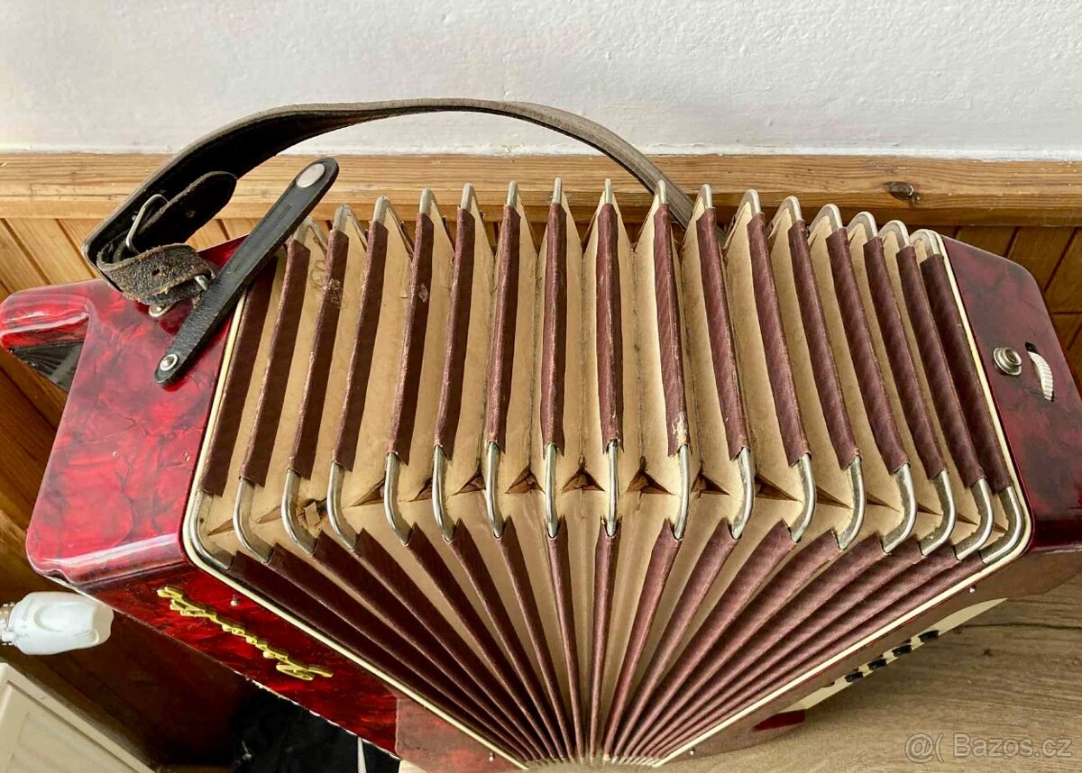 Prodám knoflíkovou harmoniku Firotti - 5