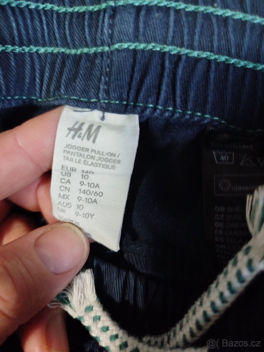 Modré kalhoty a trička vel 8-10let - 5