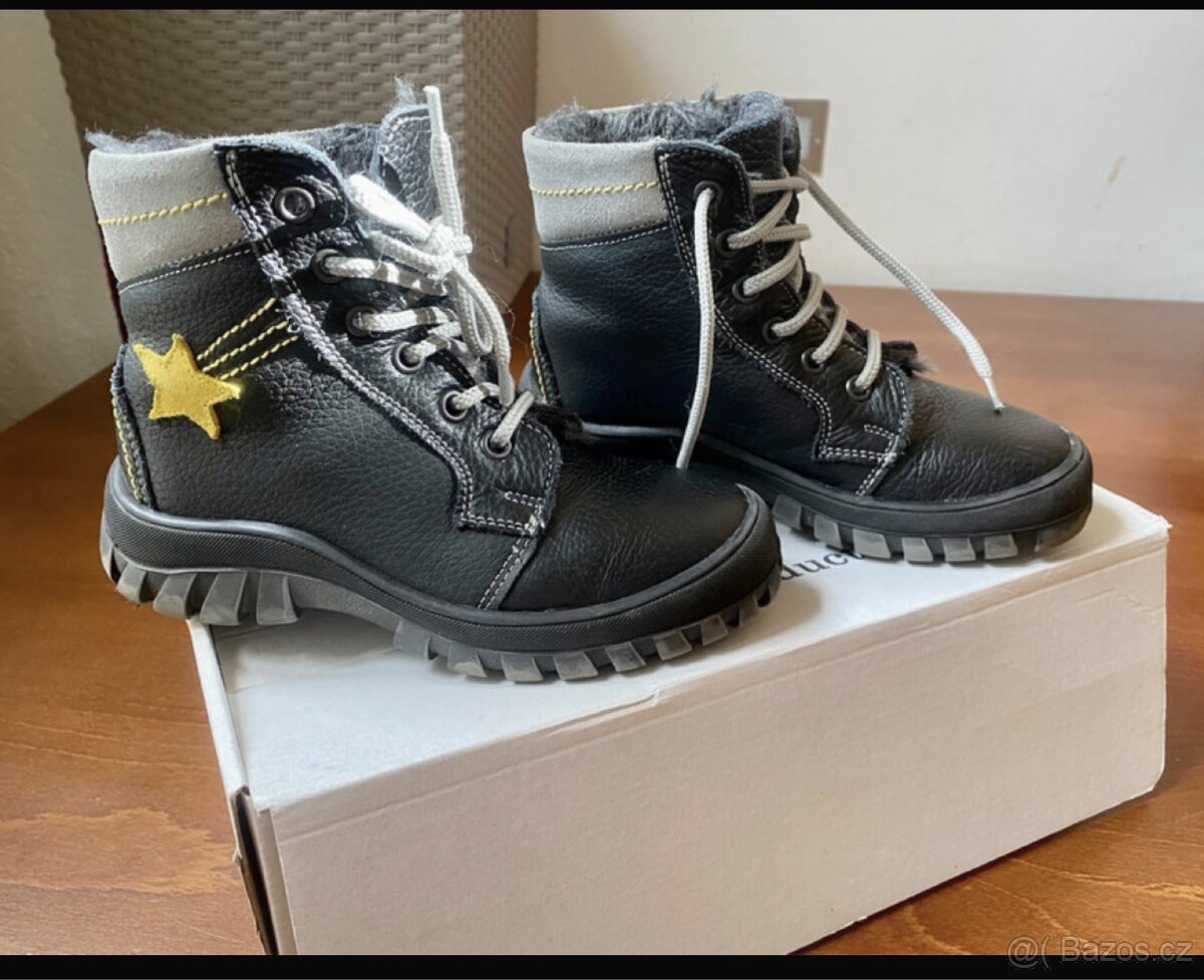 Kožené kozačky Esso - 5