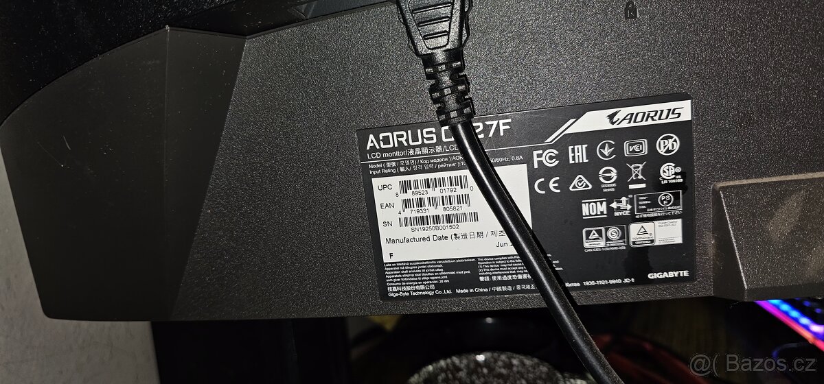 Aorus Gigabyte HD 165HZ - 5