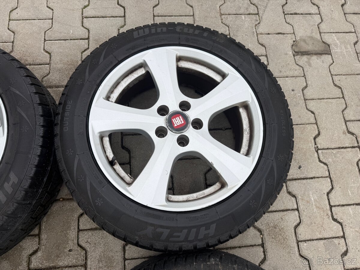 4x al kola 5x108 17 + pneu zimní 225/55 R17 - 5