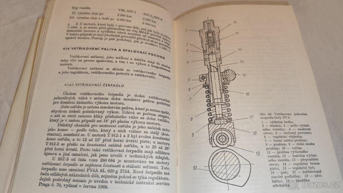 Praga V3S S5T manuál údržba , obsluha a opravy - veterán - 5