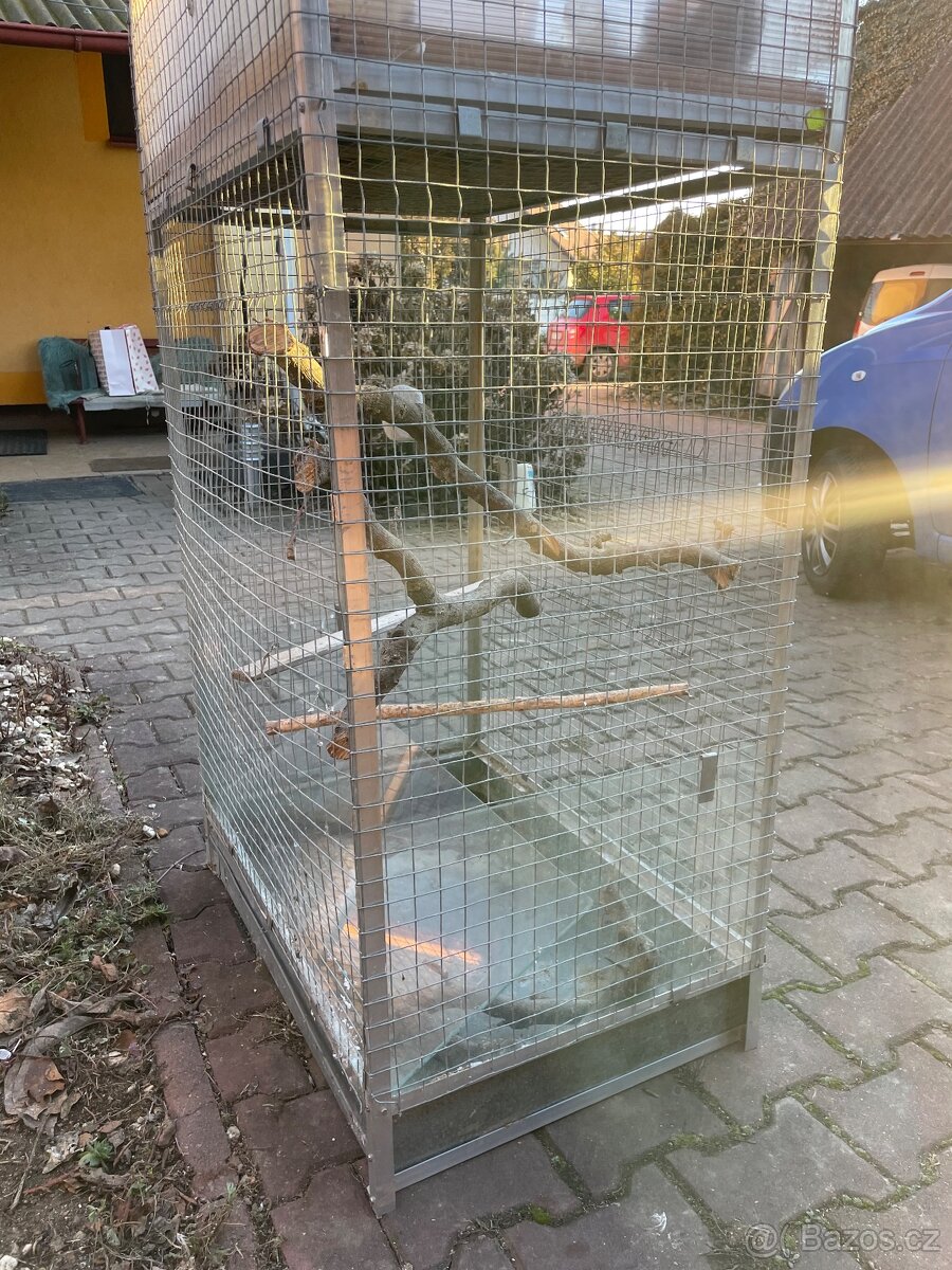 Dvoupatrová voliéra pro ptactvo / drobná zvířata - 5