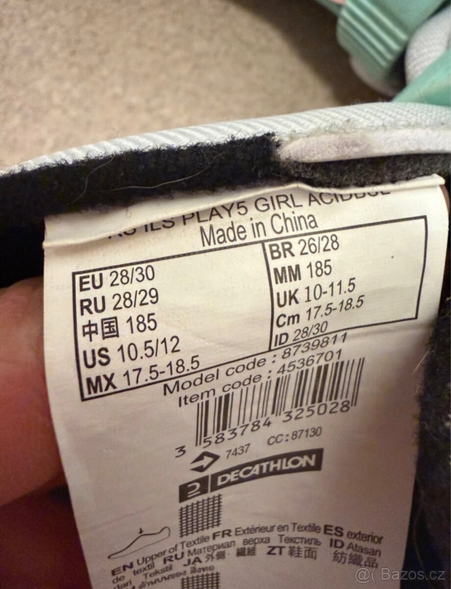 Dětské brusle Play 5 mátové - 5