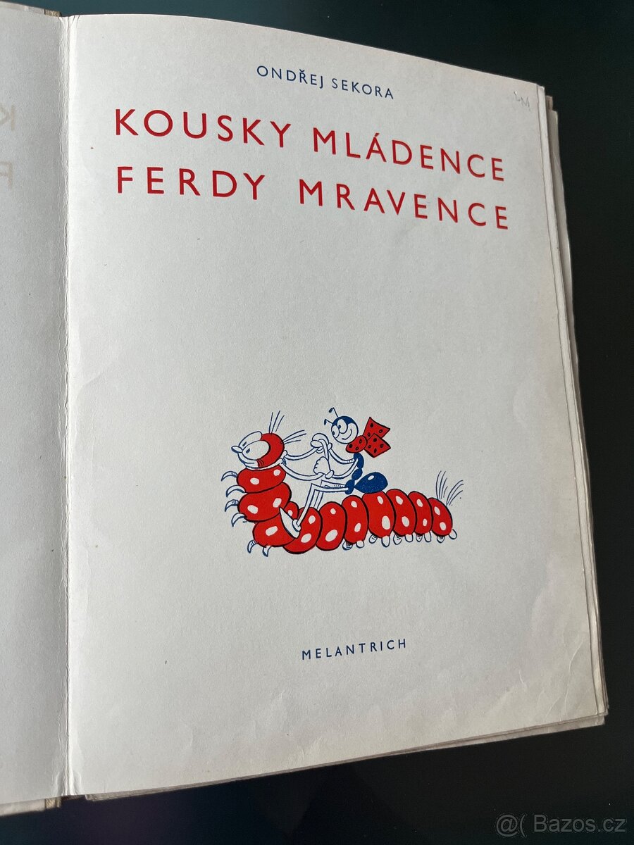 První vydání Ferdy Mravence (1950) + 2 knihy - 5