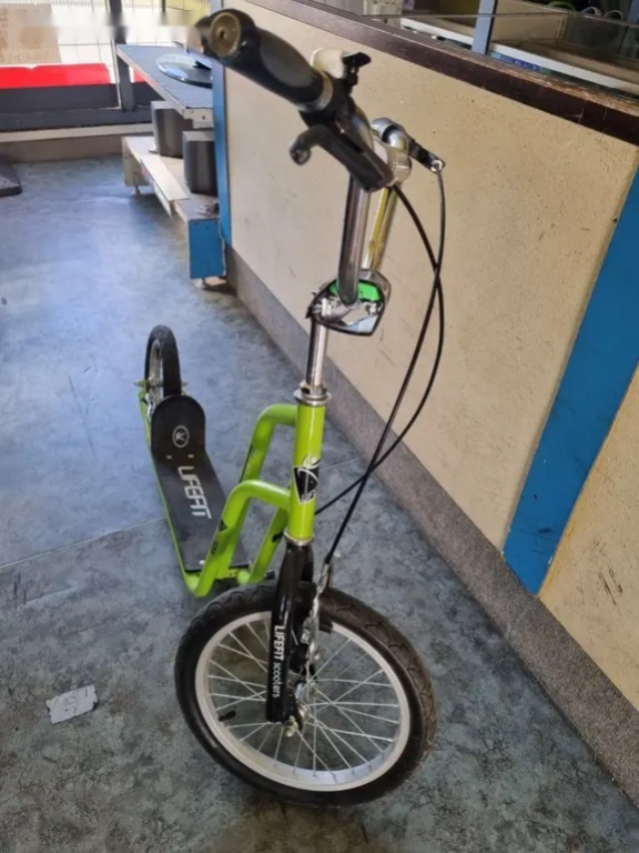 Koloběžka Lifefit RIDER zeleno-černá - 5