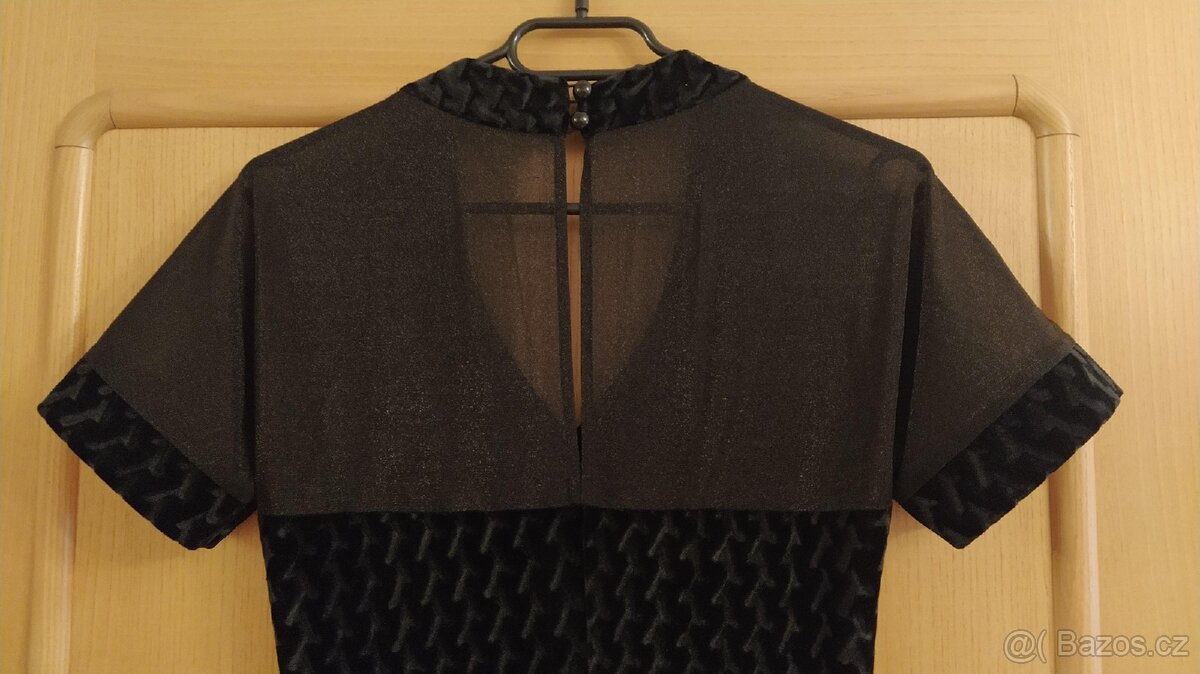 Černé společenské šaty značka Laura Contini - 5