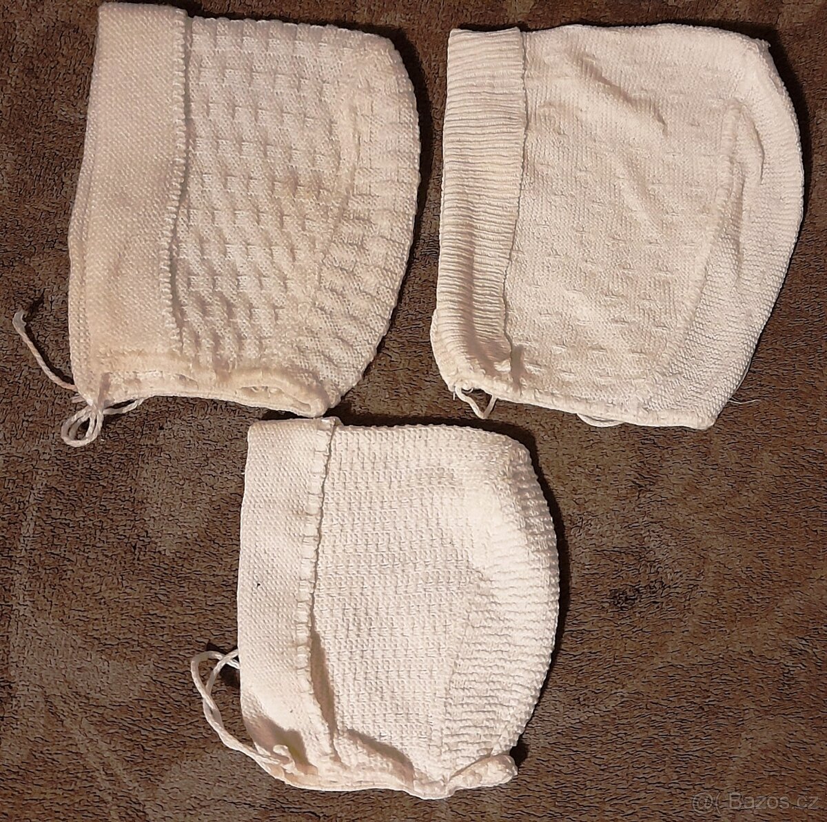 3x retro čepička pro miminko. - 5