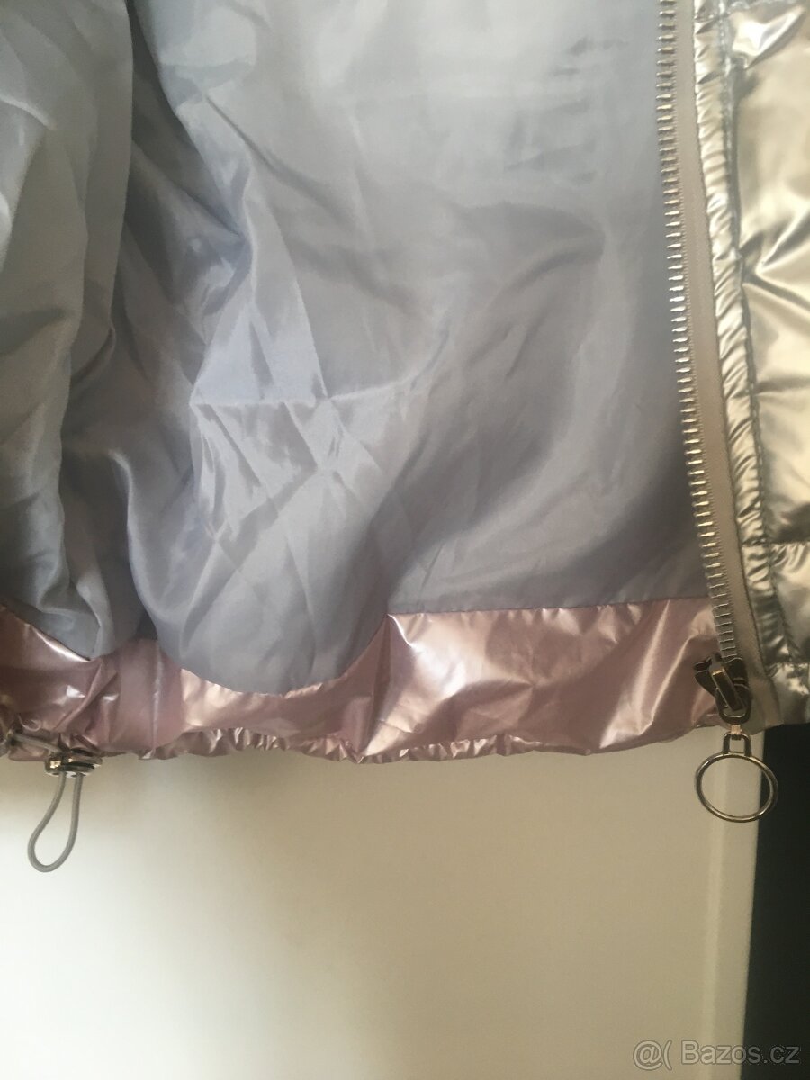 Bunda nová FLAM Mode stříbrná vel.S - 5