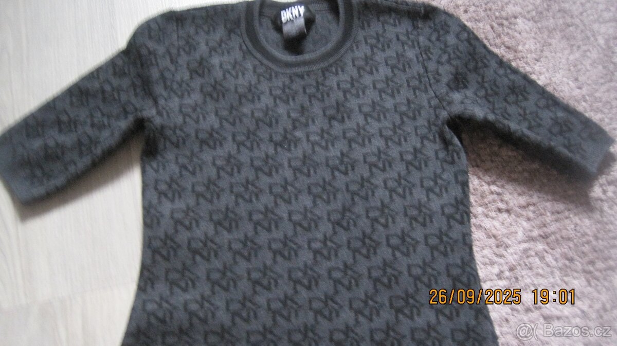 Šaty DKNY, černo-šedé, vel. XS - 5
