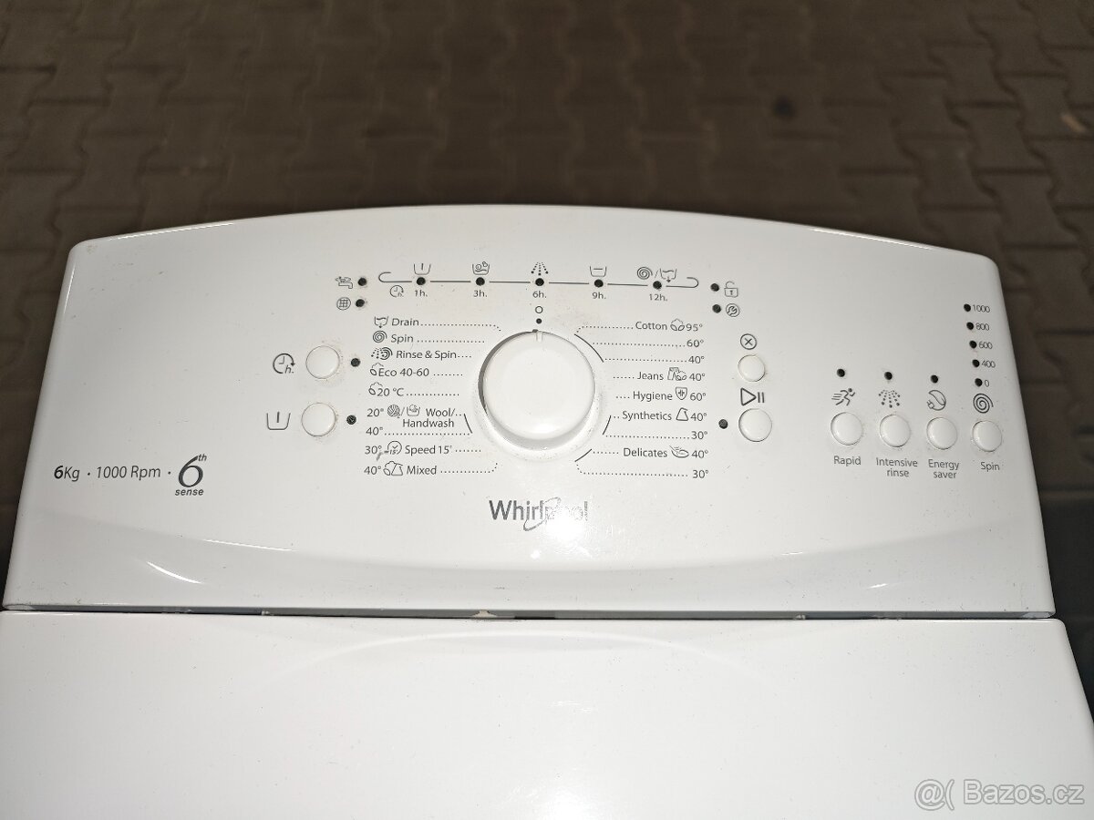 Whirlpool v záruce do 4/26 - 6kg 1000ot. 13 programů, 43l. - 5