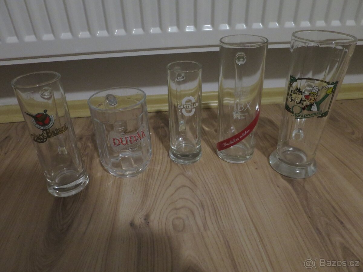 Pivní sklo, sklenice, krýgly..starobrno, svijany, koff aj. - 5