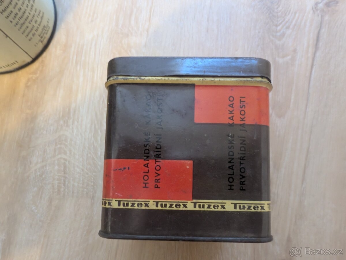 🎒 Tři retro plechovky od kakaa na prodej – 80 Kč 🎒 - 5
