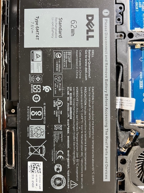vadný Dell Latitude E5570 - na díly - 5