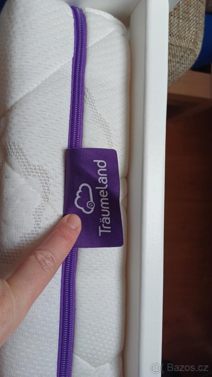 Bílá postýlka +matrace traumeland - 5