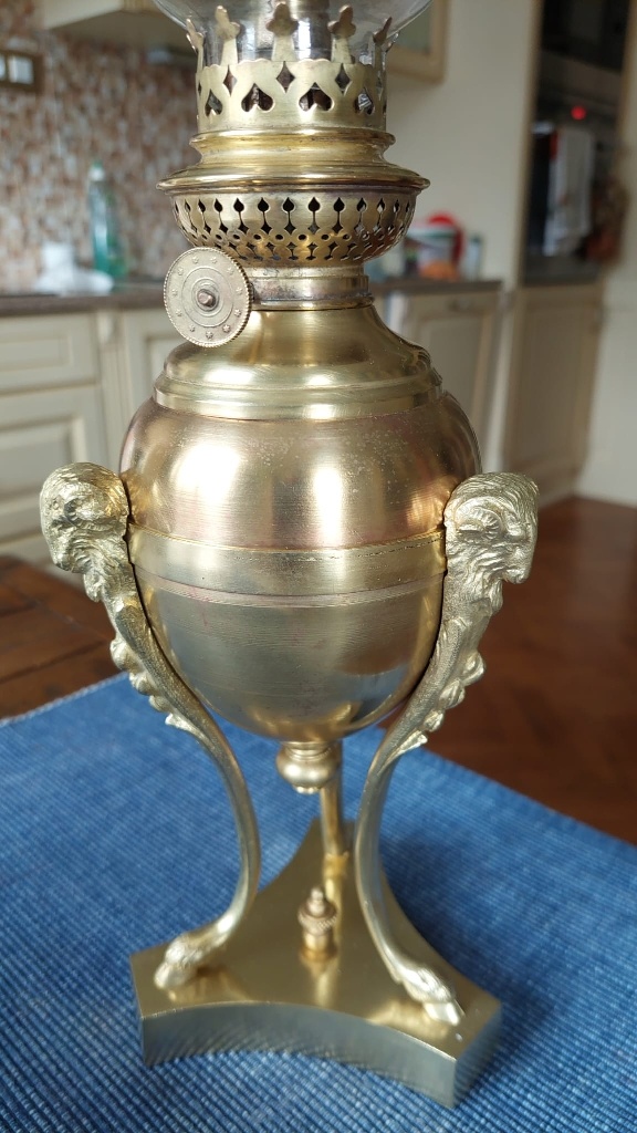 Starožitná petrolejová lampa - 5
