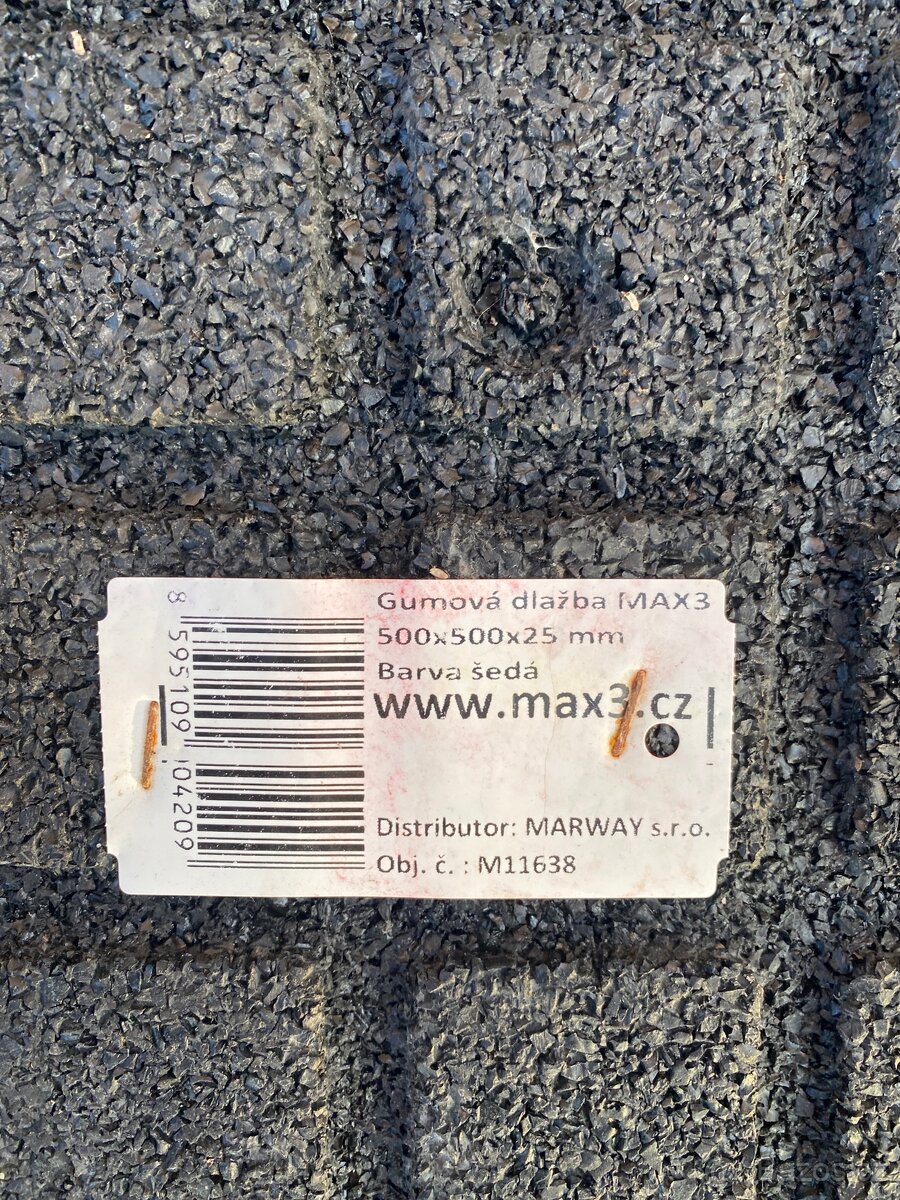 Gumová Dlažba Max 3 - 5