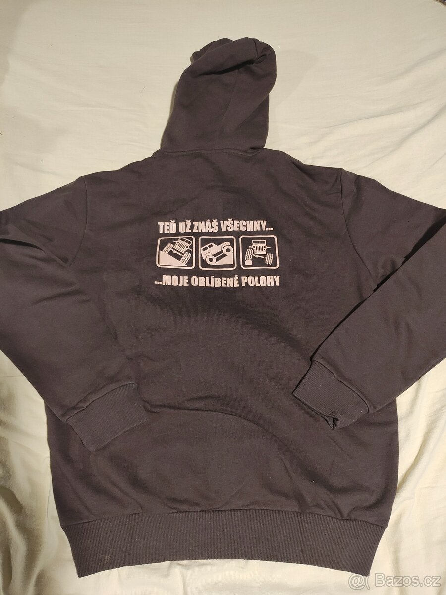 Pánská hnědá mikina Jeep Offroad xxl - 5