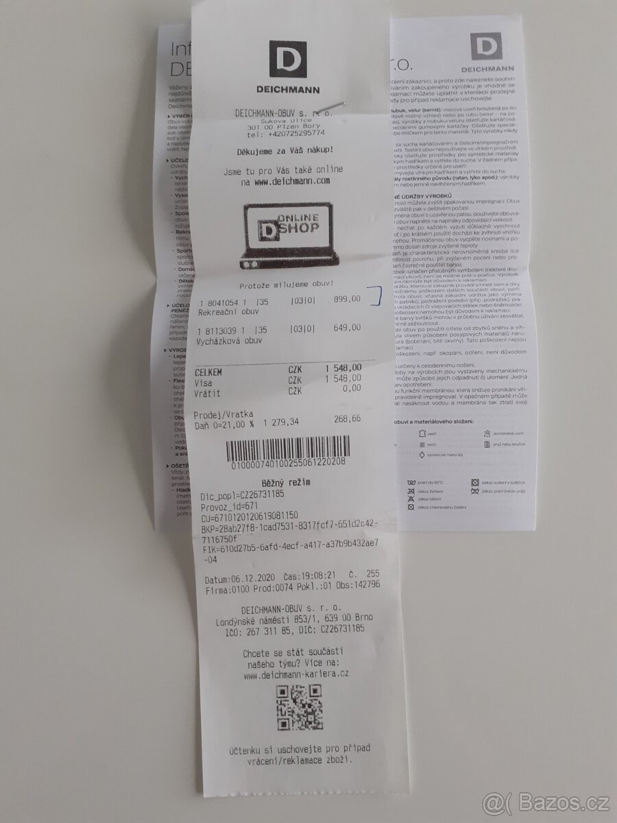 Dětské zimní boty na zip Deichmann Fila vel. 35 - 5