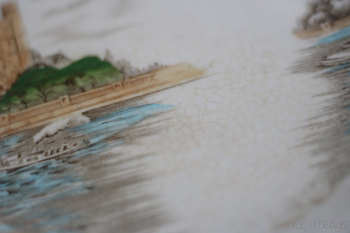 Anglický porcelán od Alfred Meakin - talíř - 5