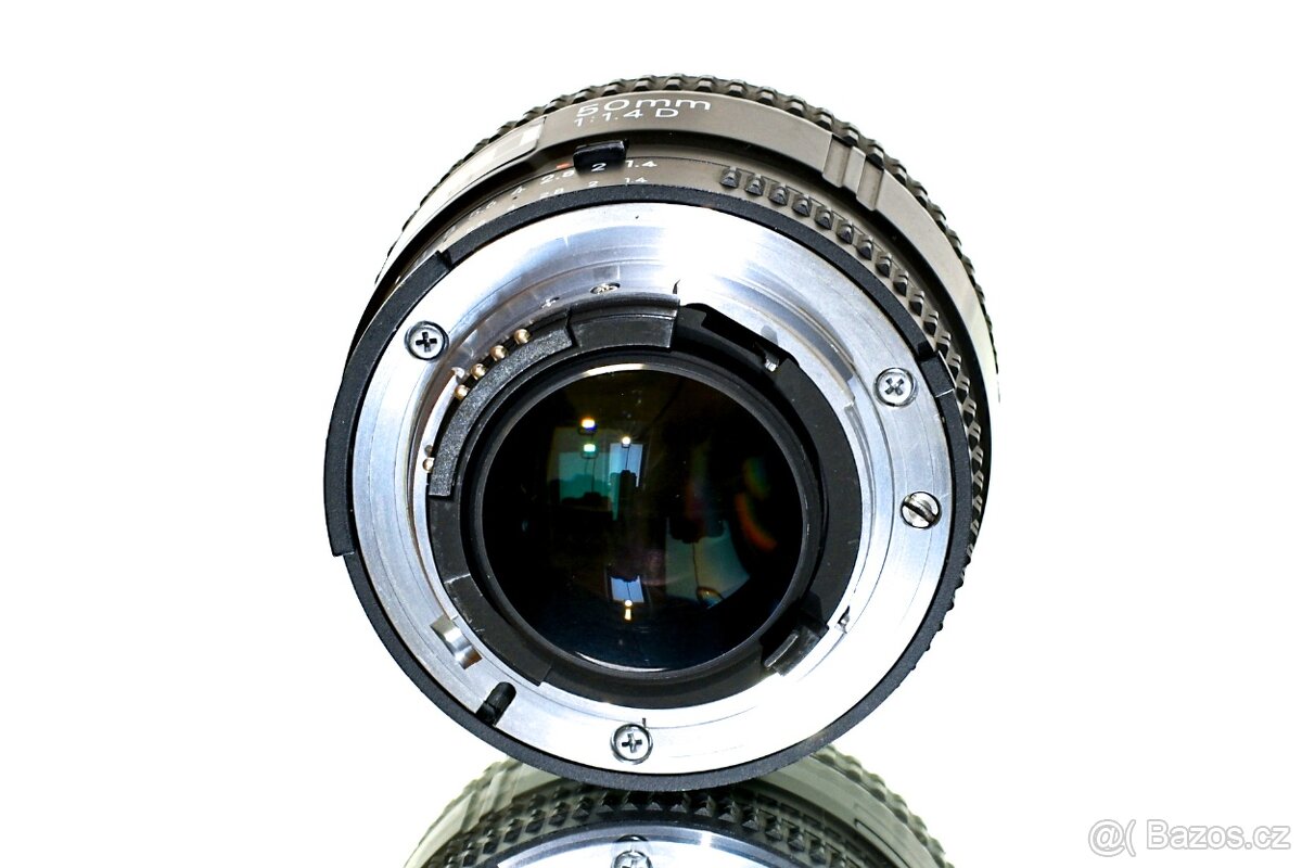 Nikon AF Nikkor 50mm 1,4D + UV filtr TOP STAV - 5