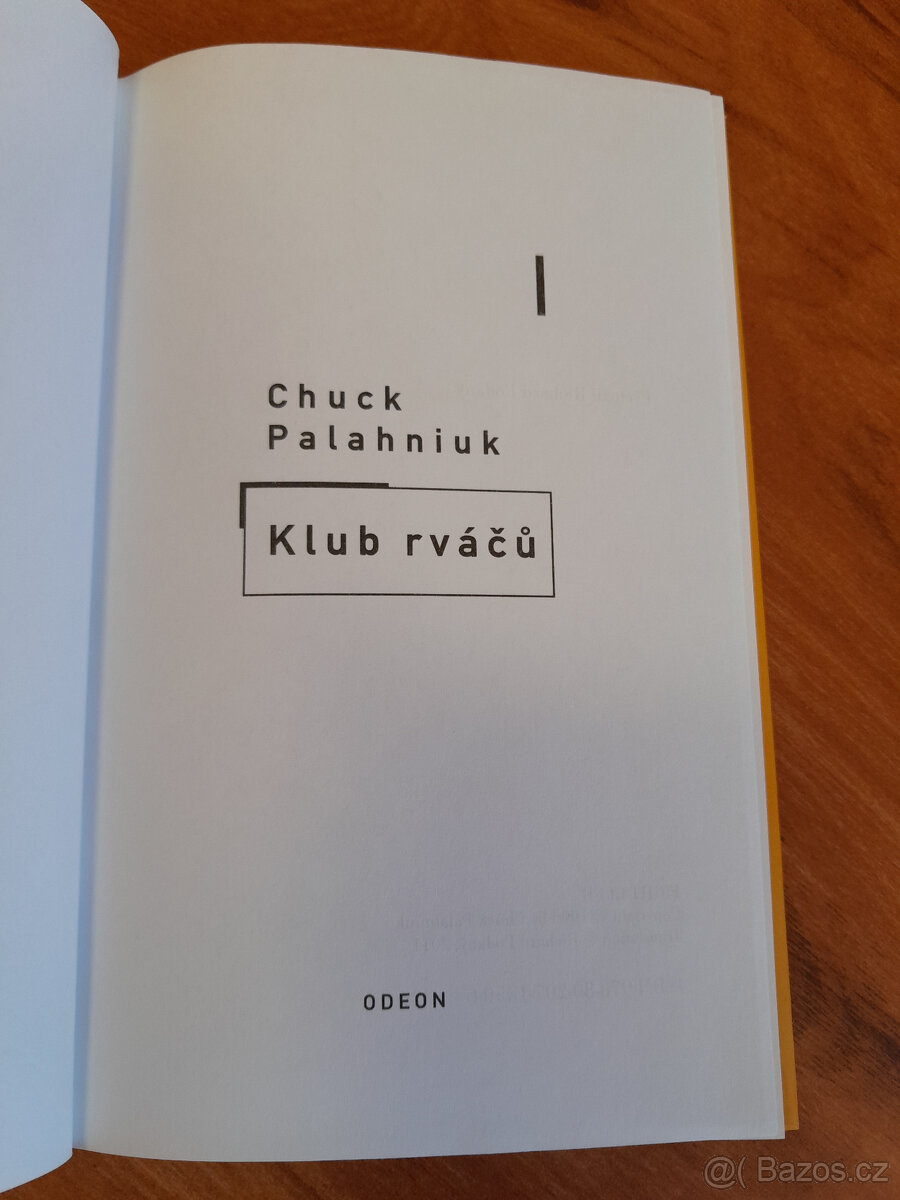 Legendární kniha Chucka Palahniuka, Klub rváčů - 5