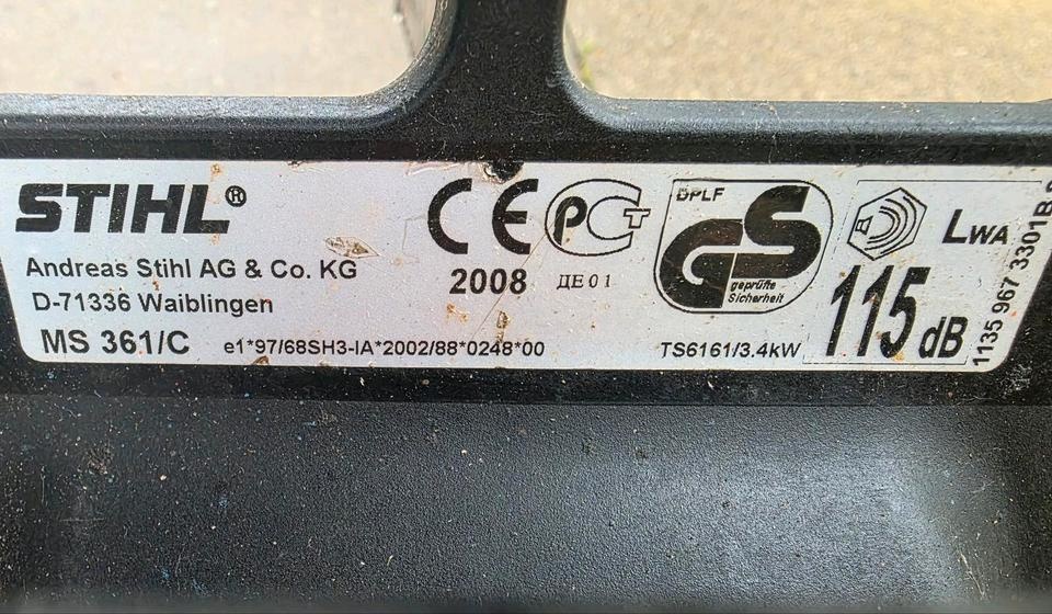 Stihl MS 361 s lištami 40 a 45 cm - 5