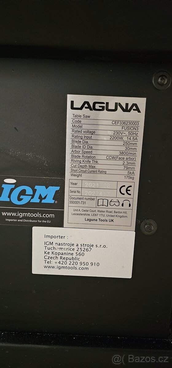 Stolní pila Laguna Fusion 3 - 5