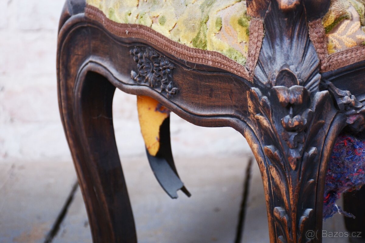 Historické barokní křeslo - 5