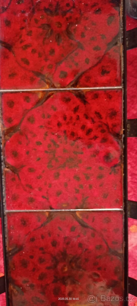 Kovový ozdobný velký rošt např ke krbu - 5