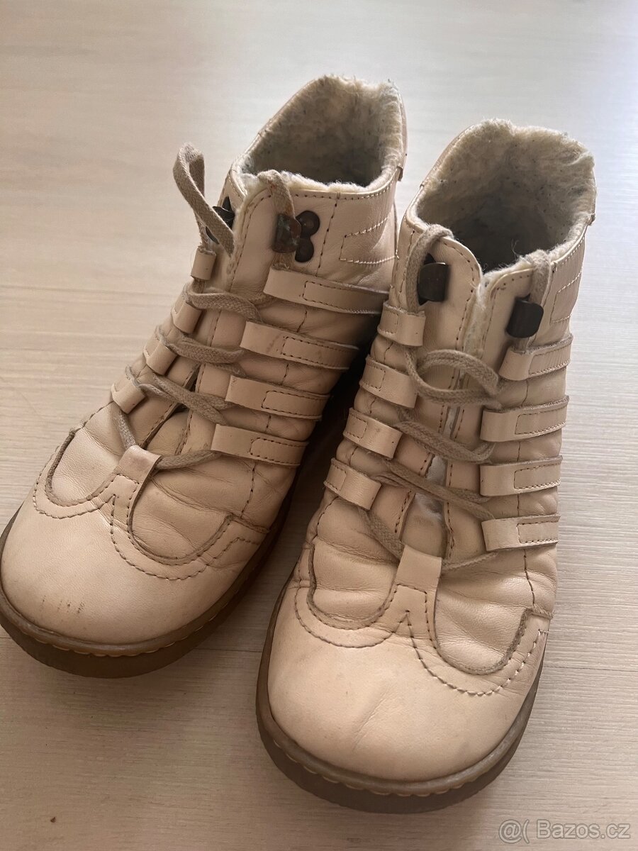Zimní, kožené boty - 5