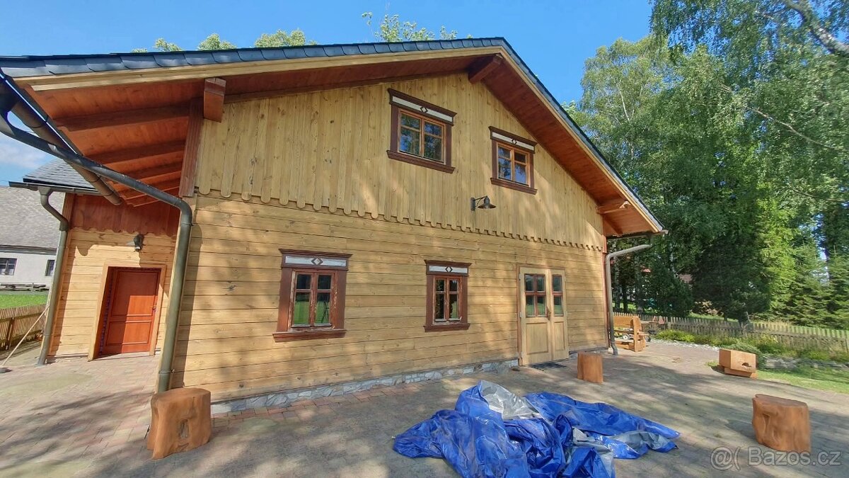 Mobilní pískování-čištění,lakování/nátěr, spárování/ROUBENKY - 5