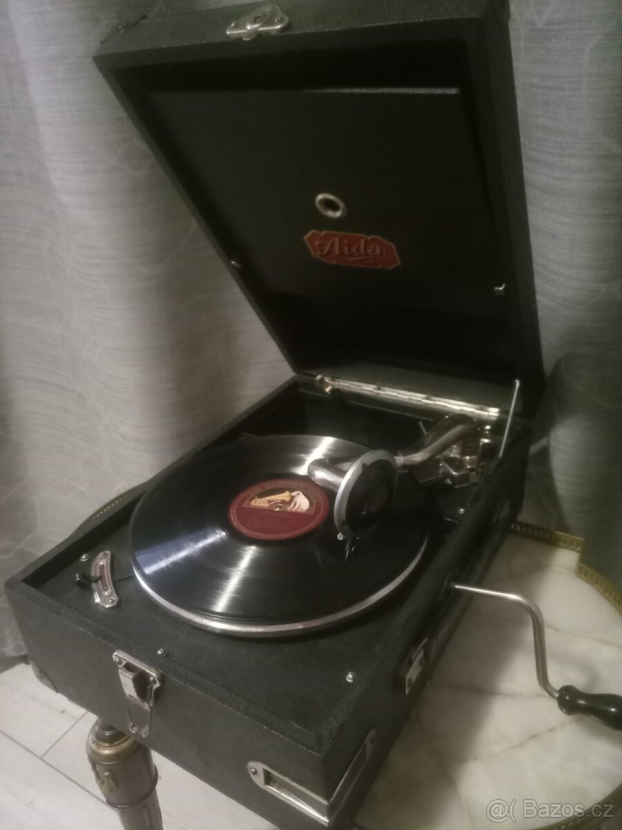 Kufříkový gramofon "Aida" - 5