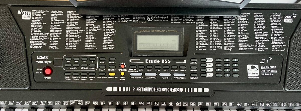 Klávesy Schubert Etude 255 - 5