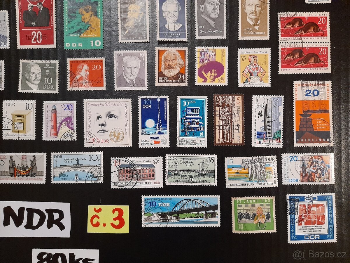 poštovní známky / NDR č.3 80ks - 5