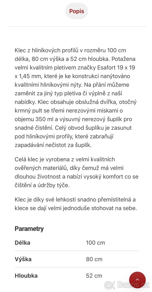 Voliéra pro papouška Ara - 5