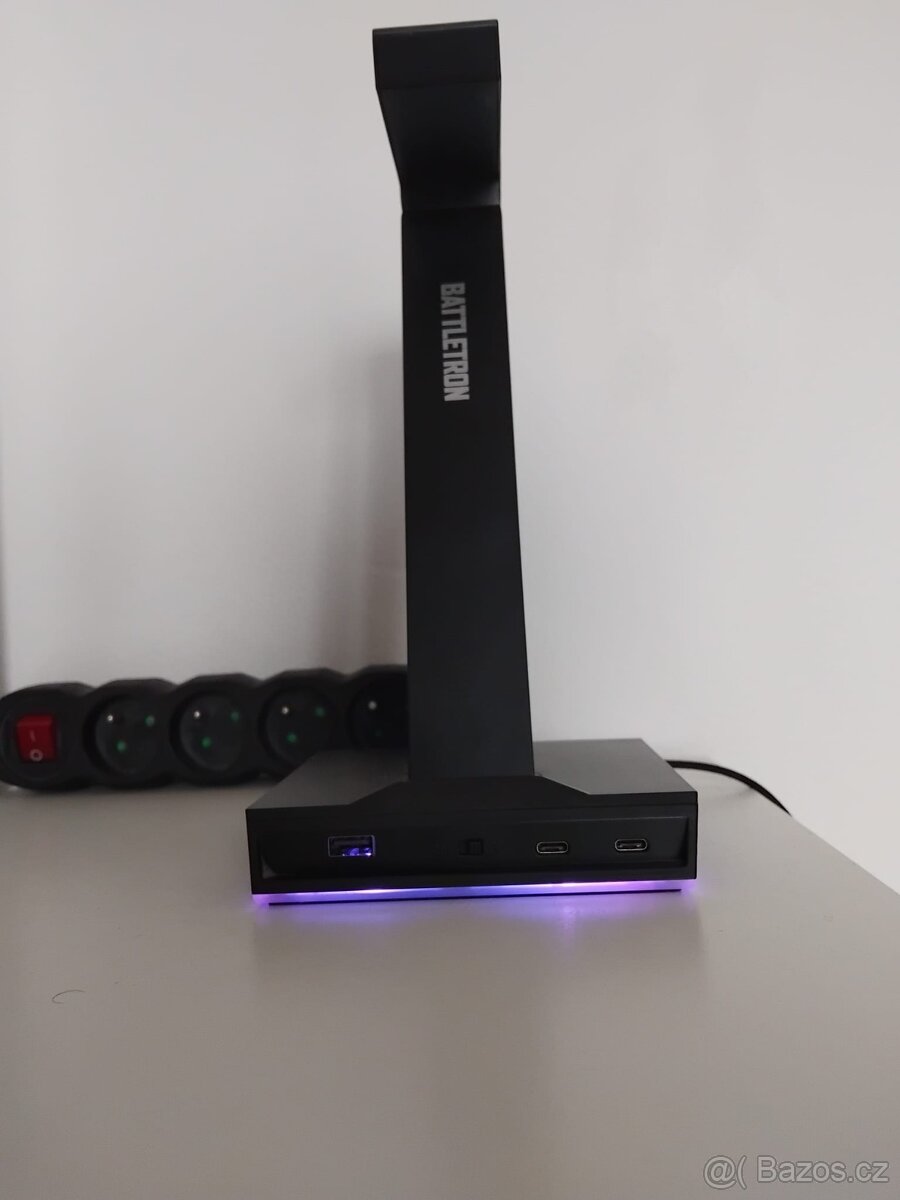 Herní sluchátka Battrelon a podstavec - 5