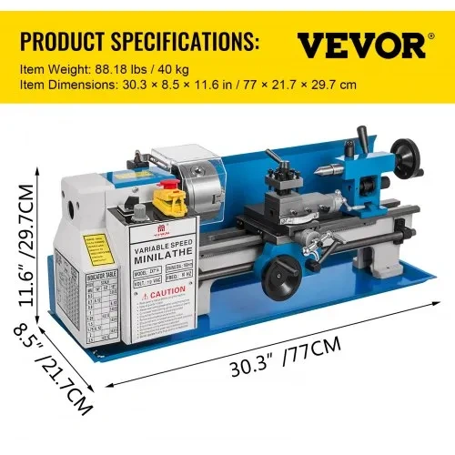 Soustruh kovový 550w - 5