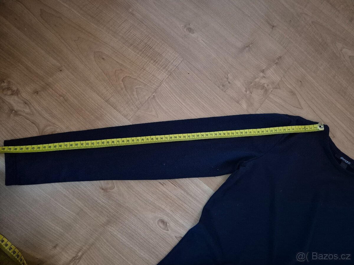 Modré tričko s dlouhým rukávem esmara v.XS - 5