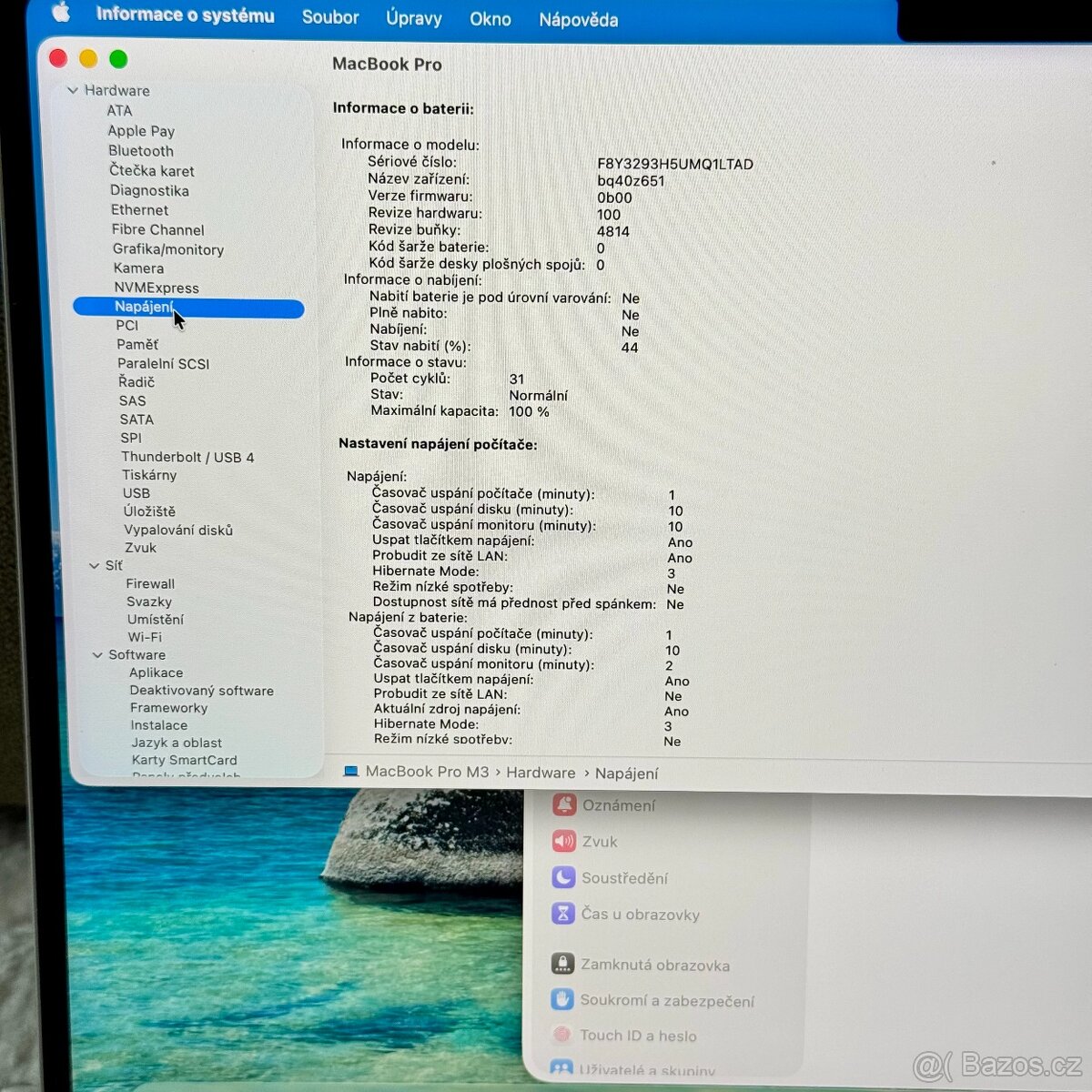 ZÁNOVNÍ APPLE MACBOOK PRO 14” M3/512GB/8GB/BATERIE 100% - 5