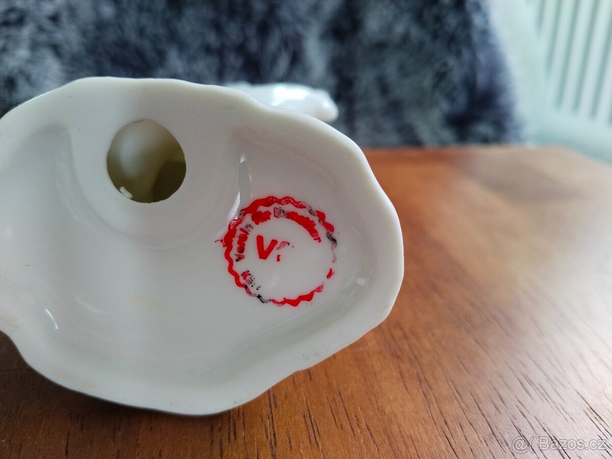 Porcelánový papoušek se zlatem - 5