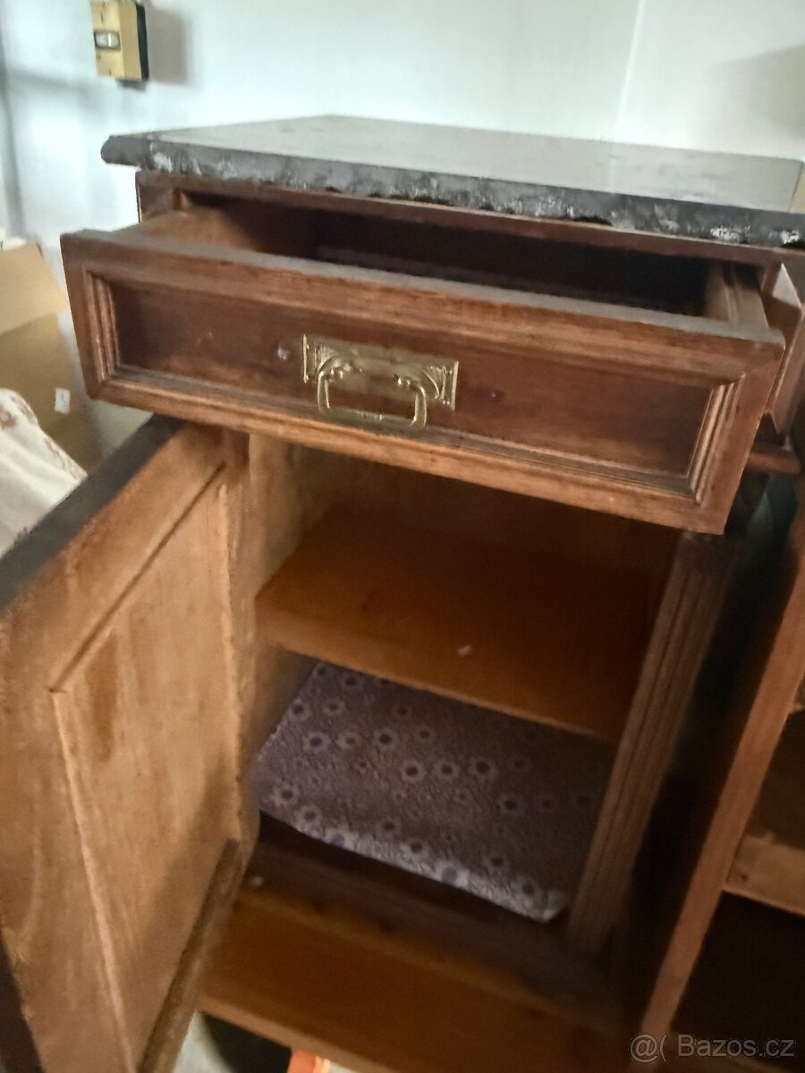 Starožitná 2x skříňka malé - 5