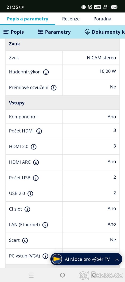 Televize Hisense - 5