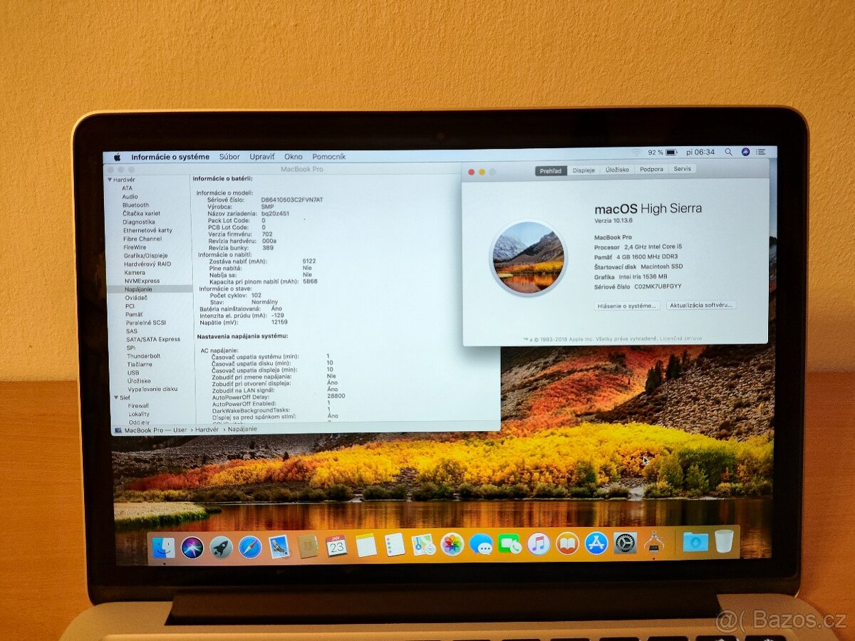 MacBook Pro A1502 – i5 / 4 / 128 - 5
