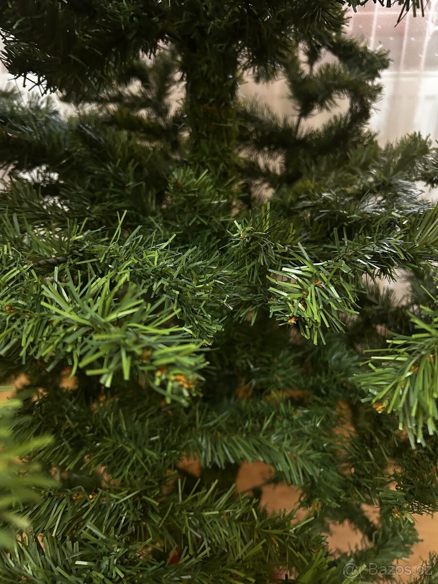 Vánoční umělý stromeček se stojanem výška ca 180cm - 5
