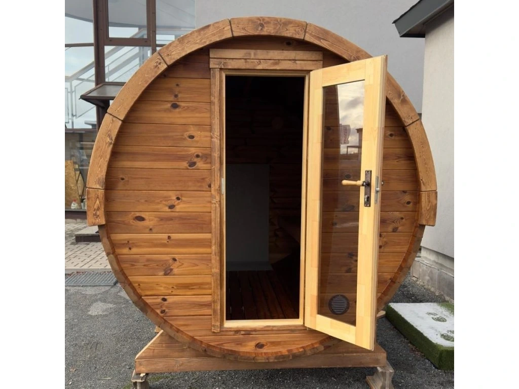 Sudová sauna 2,8x2,1m, Thermowood, smontovaná - 5