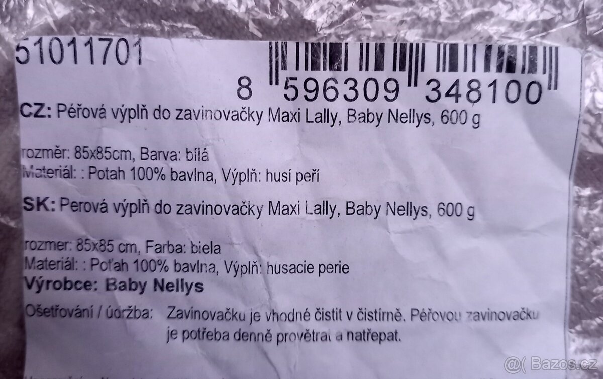 Péřová zavinovačka 85x85 cm - 5